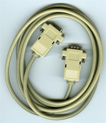 8040 - Serial cable, male DB9 to female DB9 for modem to PC, 6`